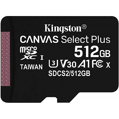 Kingston  Canvas Select Plus 512 GB microSDHC