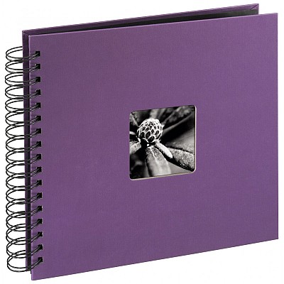 Fine Art Spiral purple 28x24 50 black Pages