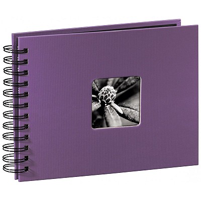 Fine Art Spiral purple 24x17 50 black Pages