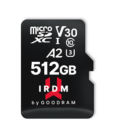 GOODRAM IRDM microSDXC     512GB V30 UHS-I U3 + adapter