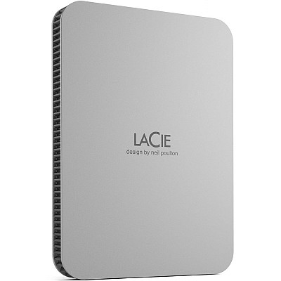 Lacie Mobile Drive Εξωτερικός HDD 2TB 2.5'' Moon Silver USB 3.2 Type C
